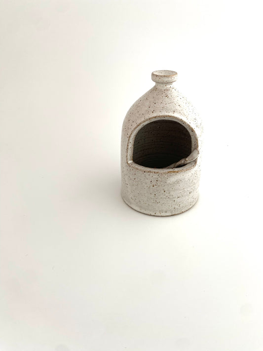 White Salt Vessel