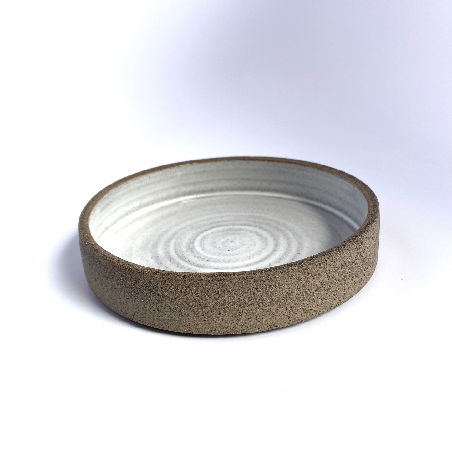 Stacking Snack Plate: Slate/White