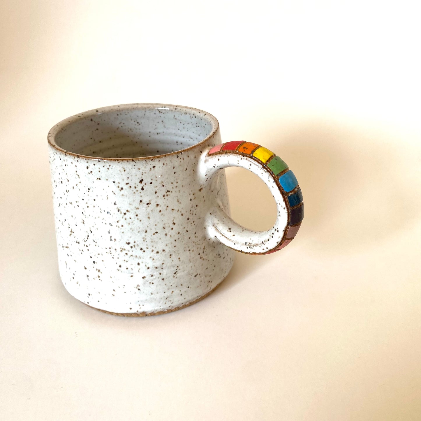 Rainbow Handle High Ring Mug