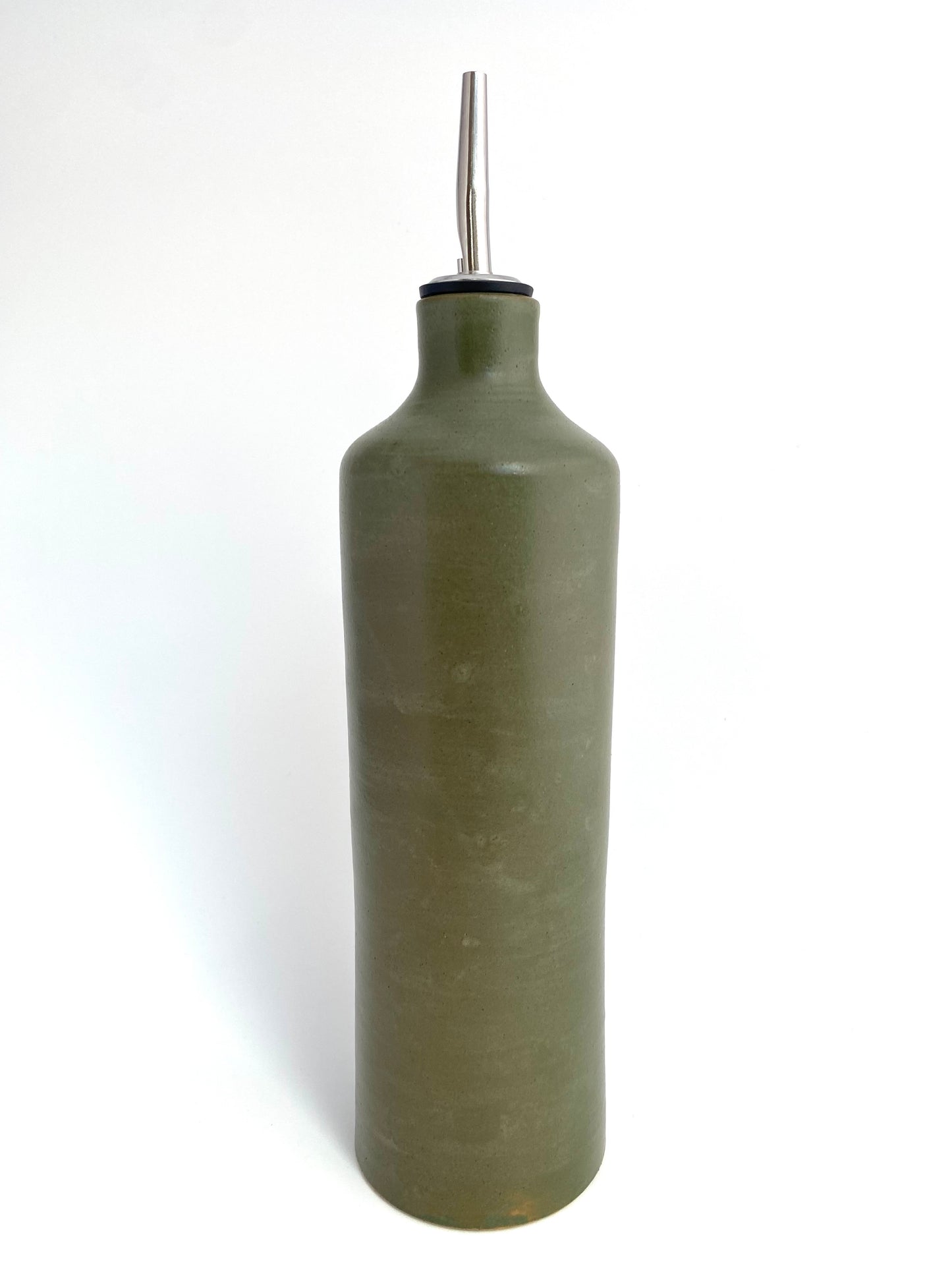 Forest Green Olive Oil Vessel