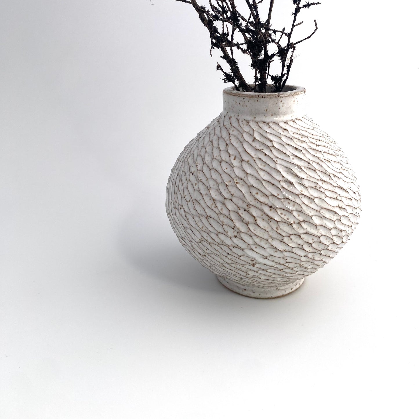 Round Vase: Rainstorm