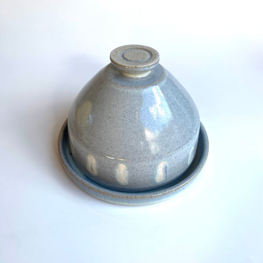 Stone Butter Dish in Mist