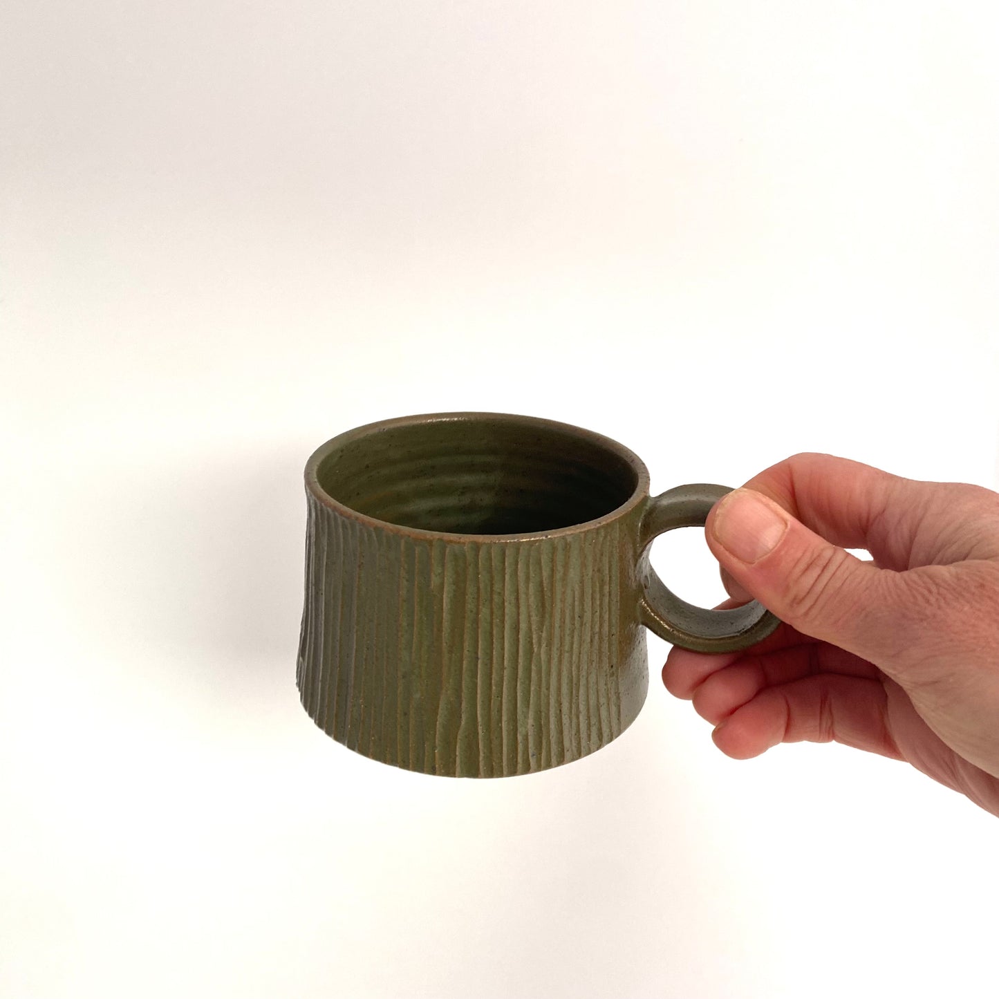 Olive Bamboo High Ring Mug