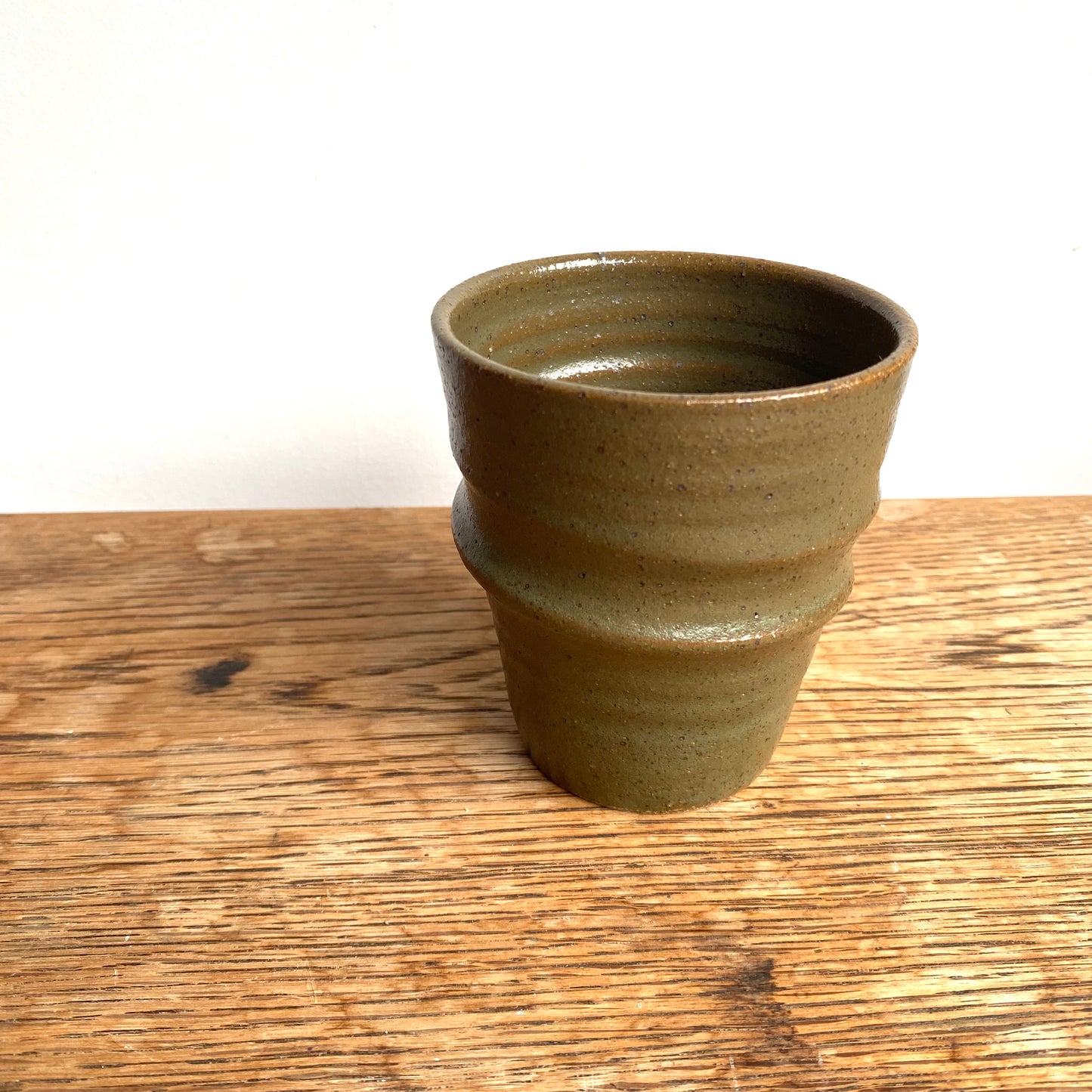 Olive Green Throwing Lines Tumbler