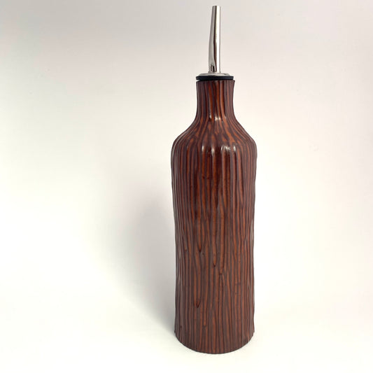 Bamboo Olive Oil Vessel in Bronze