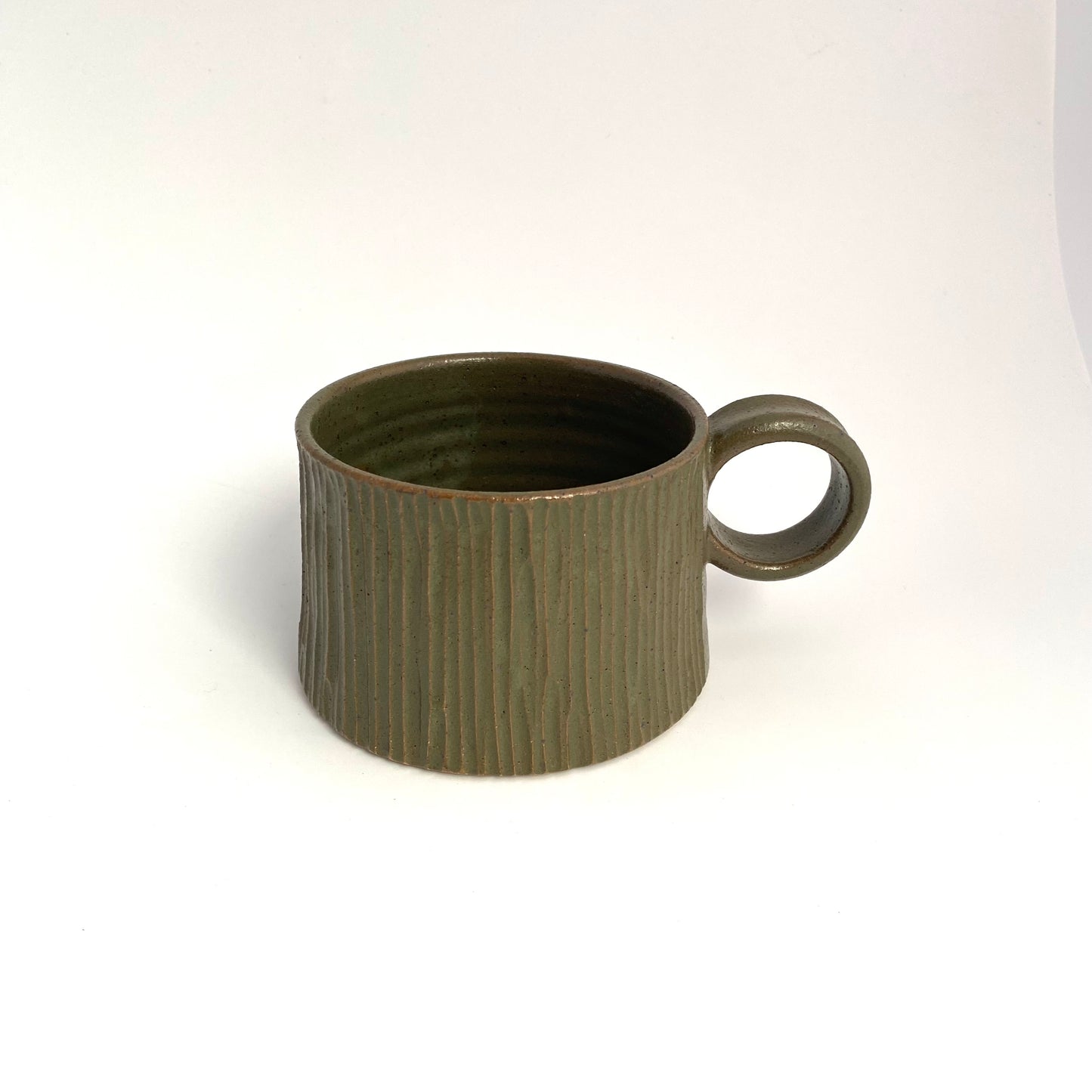 Olive Bamboo High Ring Mug