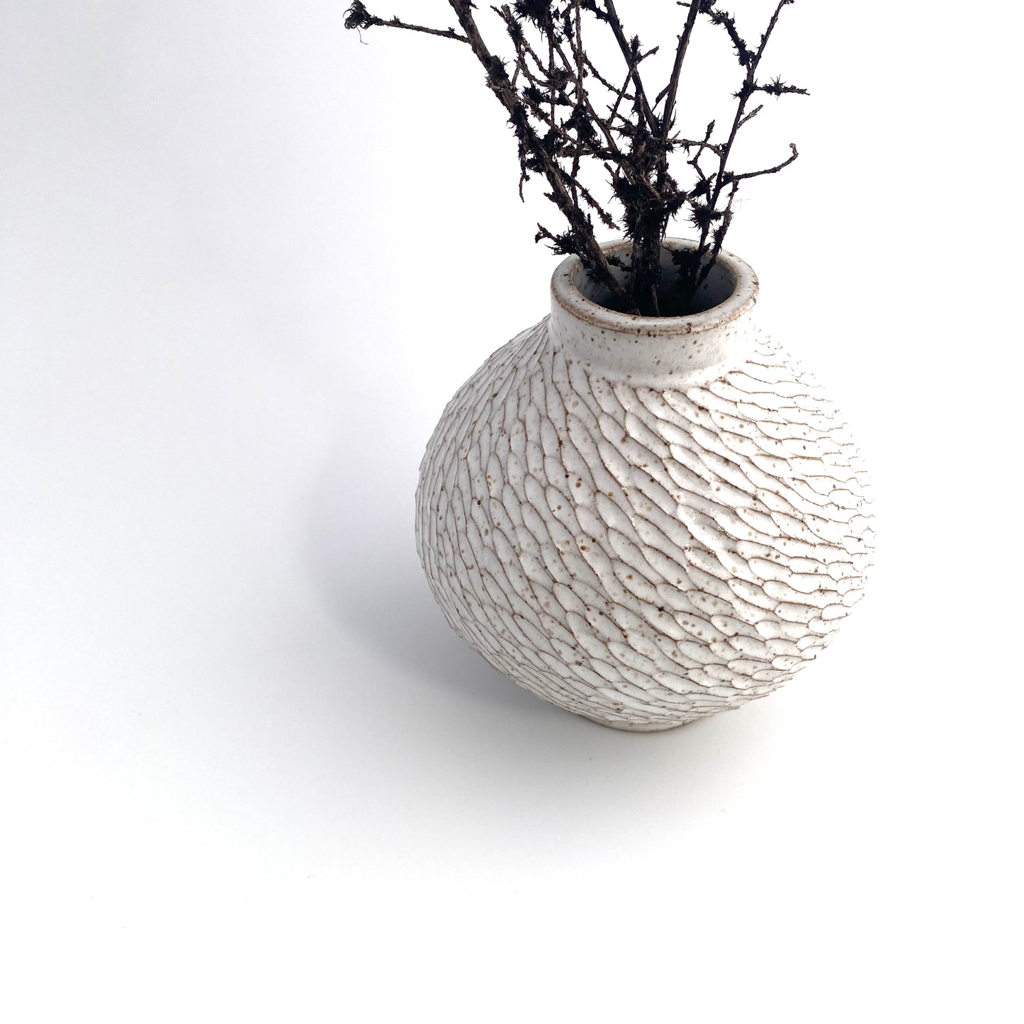Round Vase: Rainstorm