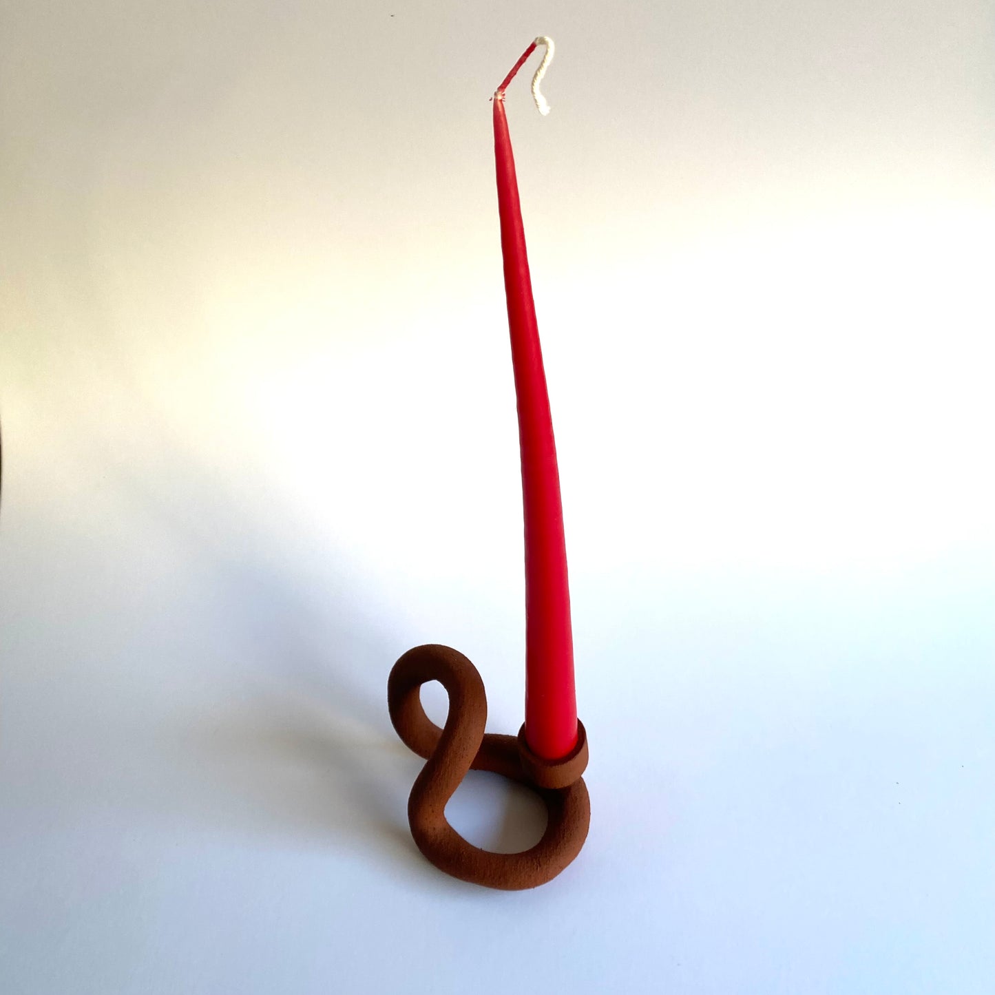 Infinity Candle Holder in Terra