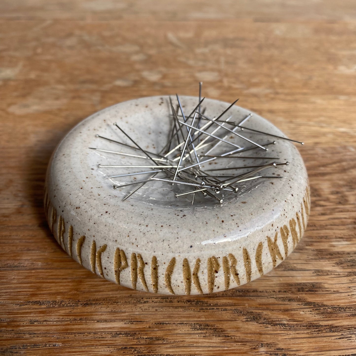 Pin dish: Speckled White Prick Base