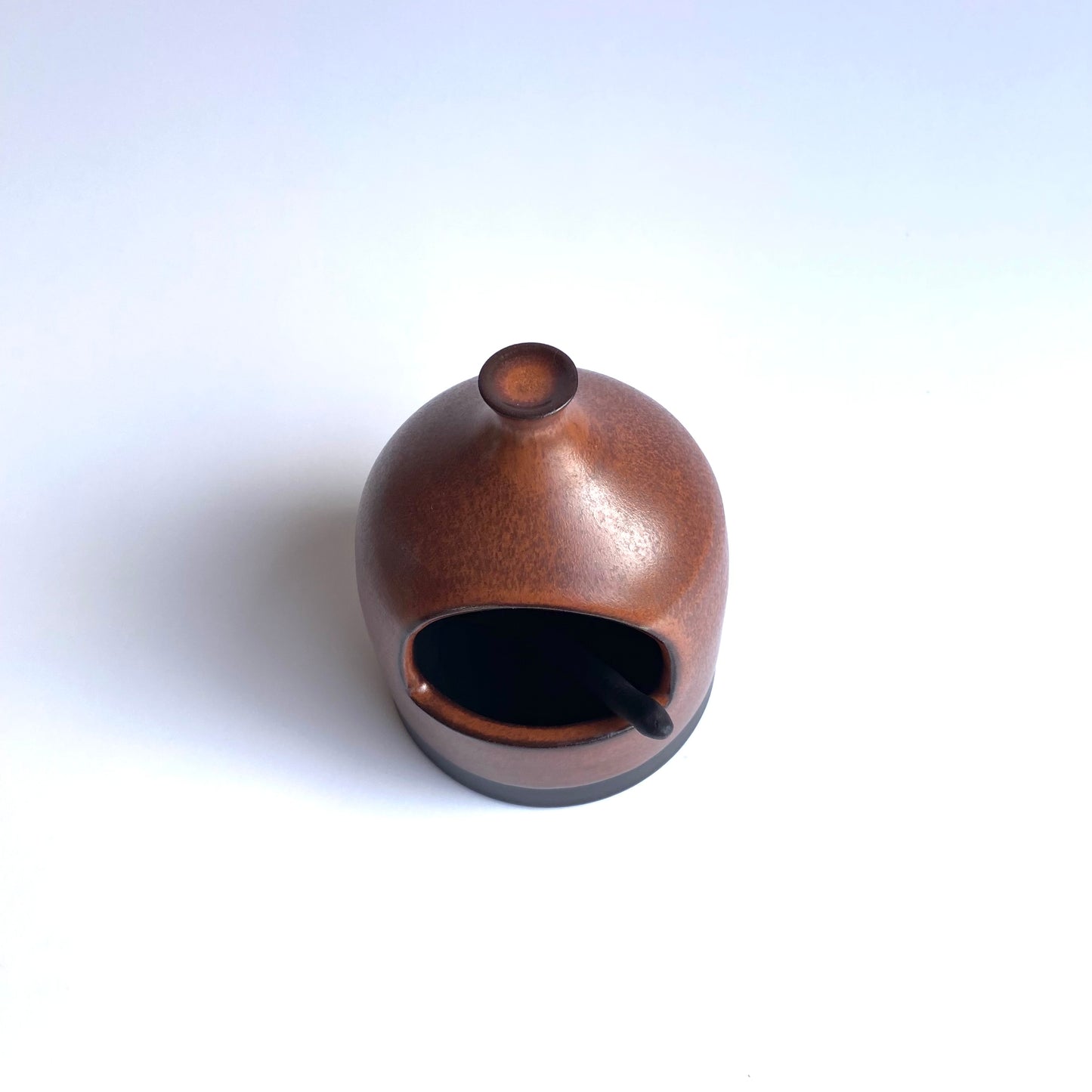 Bronze Black Salt Vessel