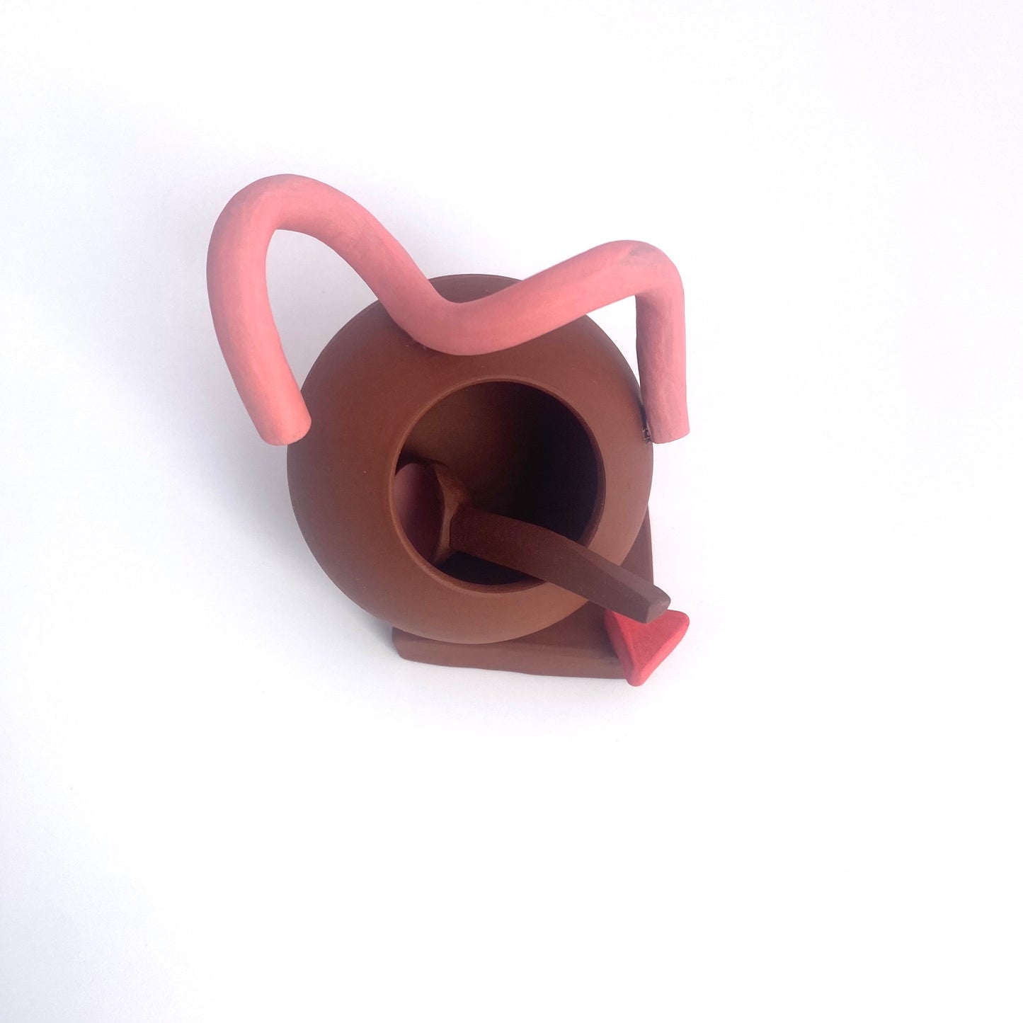 Terra Pink Squiggle Salt Vessel