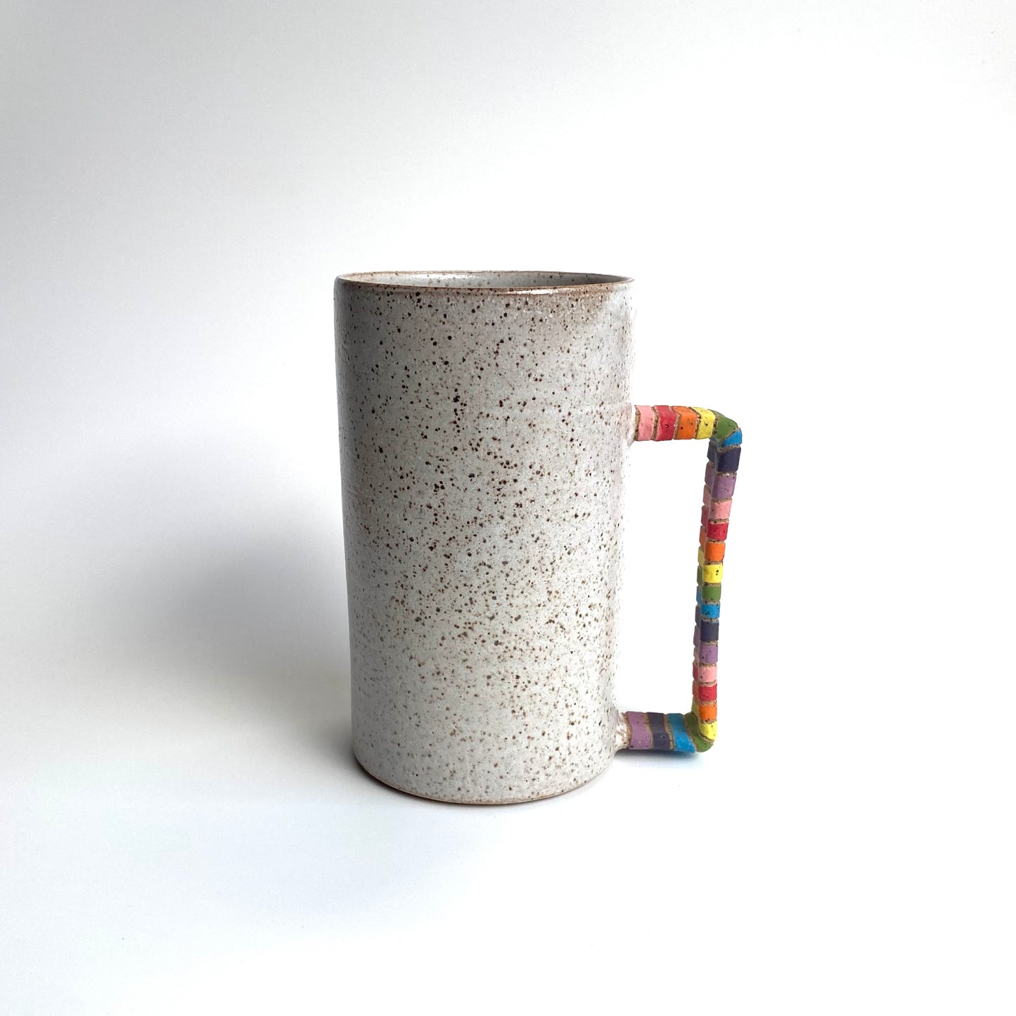 Tall Rainbow Handle Oblo Mug