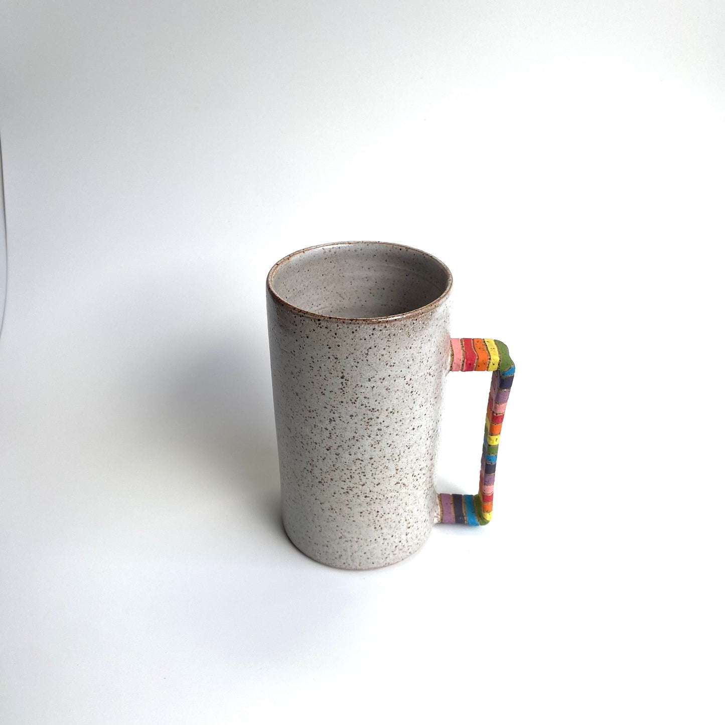 Tall Rainbow Handle Oblo Mug