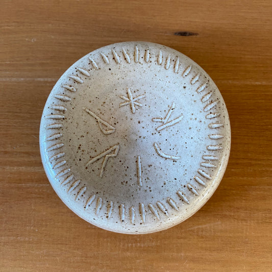 Pin dish: Speckled White Prick