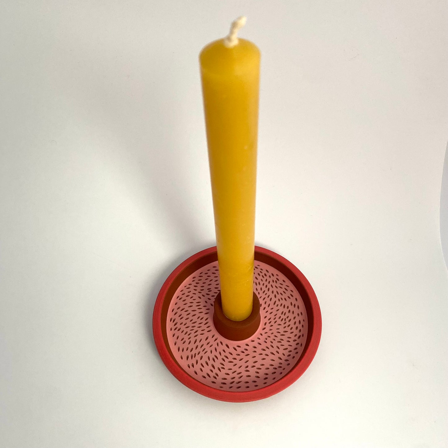 Terra Candle Holder: Wide Pink Wander